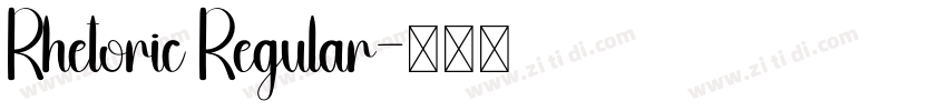 Rhetoric Regular字体转换 Rhetoric Regular字体转换